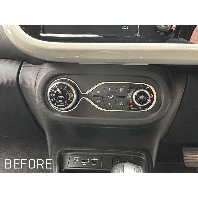 RENAULT TWINGO エアコンパネル カバー カーボン 1pcs トゥインゴ