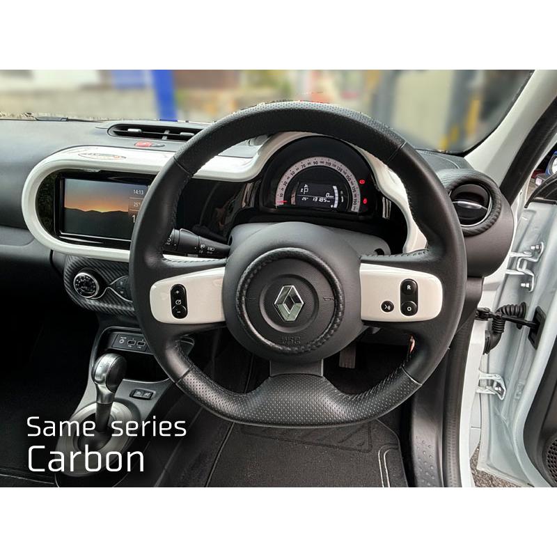 RENAULT TWINGO エアコンパネル カバー カーボン 1pcs トゥインゴ