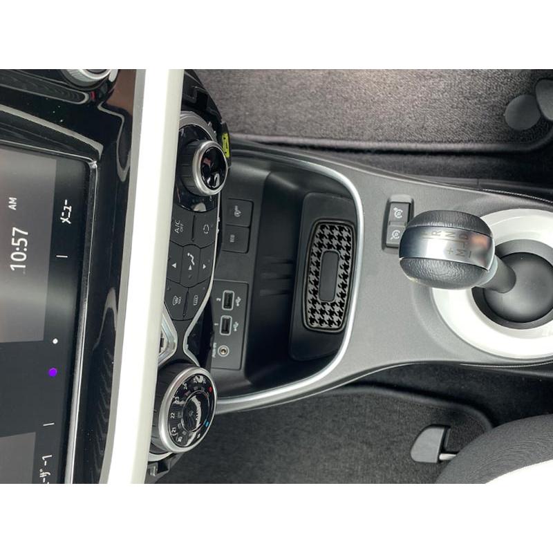 ルノー 3ボタン トゥインゴ　カーボン調ケース取り扱い説明 RENAULT TWINGO フロントセンター 小物入れ 1pcs トゥインゴ ルノー