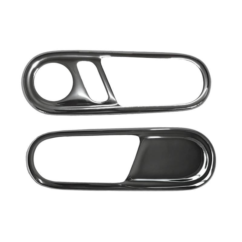 空冷VW　TYPE-Ⅱ　純正サイドドアインナーハンドル＆純正メッキ台座付 空冷VW TYPE-Ⅱ 純正サイドドアインナーハンドル＆純正メッキ台座付