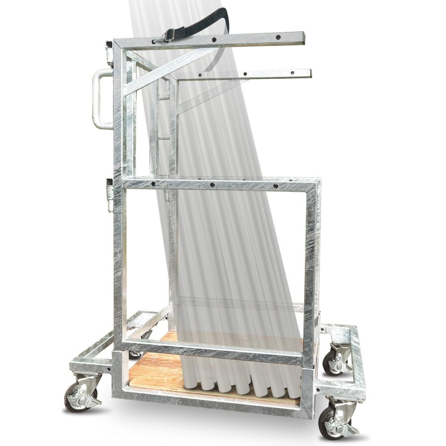 足場コウリツラボ公式 縦置き台車 オンロード内寸420タイプ【200kgの