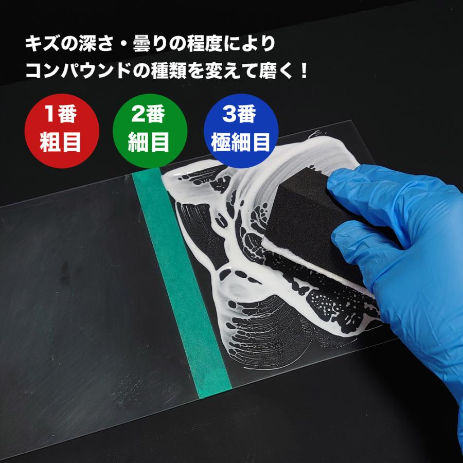 ★ 専用 プラスチック用研磨剤 2番細目＆3番極細目コンパウンドのセット