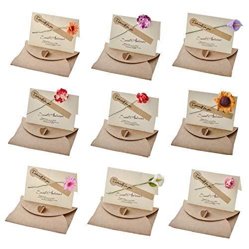 花束 メッセージカード 9種 9枚入 感謝カード グリーティングカード ミニメッセージカード お見舞い 結婚 記念日 お祝い 豪華な ローズ 誕生日 ひまわり