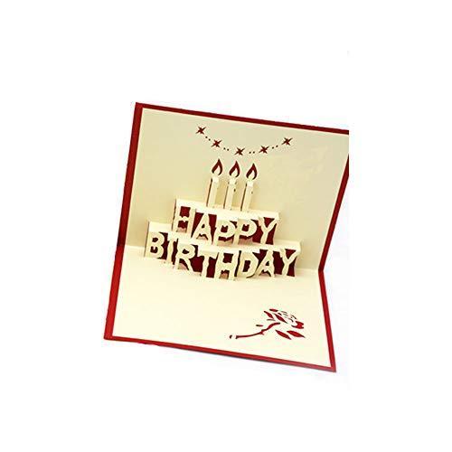 Eve Happy Birthday 3dポップアップグリーティングカードハッピーバースデーカードかわいいバースデーグリーティングカード立体紙彫刻はが S Rlex Co 通販 Yahoo ショッピング