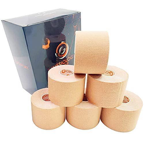 キネシオロジーテープ 防水性と防汗性の超弾性テーピング コットン通気性ラテックスなしテーピングテープ 肩 腕 腰 ふくらはぎ 太ももの筋肉や関節 S 2104 Rlex Co 通販 Yahoo ショッピング