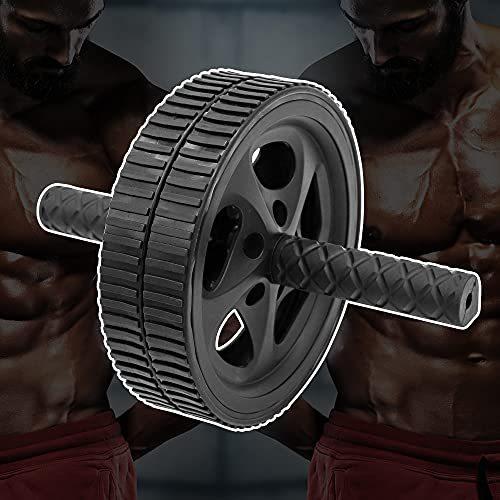 人気商品の アブホイール 腹筋ローラー アブローラー エクササイズローラー スリムトレーナー 静音 腹筋 二輪付き ブラック Topdental Com Ar