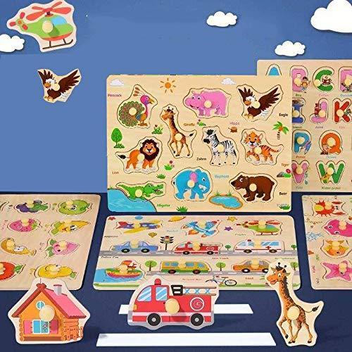 C0rper T0ys 木製パズル パズルを練習する 多様な動物英単語 職業英単語 数字とアルファベットの練習 多種類のパズル 5点セット5つのスタイ S Rlex Co 通販 Yahoo ショッピング