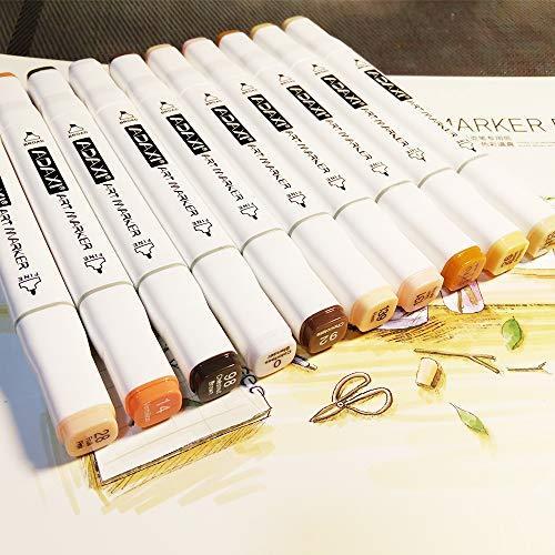 Adaxi マーカーペン イラストマーカー 30色スキントーンマーカー ペンスタンド ホワイトペン 付き 太字 細字 2種ペン先 肉 顔 漫画 肖 S Rlex Co 通販 Yahoo ショッピング