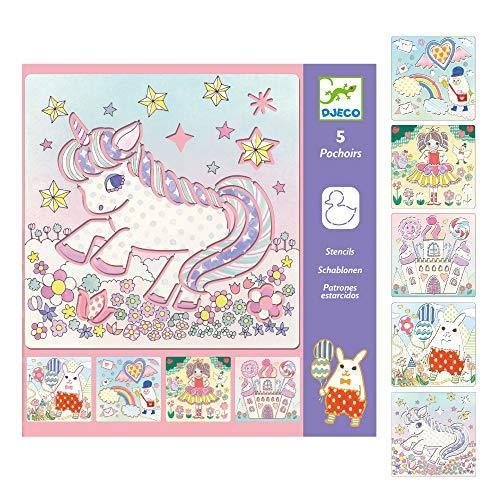 Djeco ジェコ ステンシル カワイイランド Dj062 おもちゃ 知育玩具 写し絵 ぬり絵 お絵描き 簡単 ユニコーン 動物 ピンク こど S Rlex Co 通販 Yahoo ショッピング