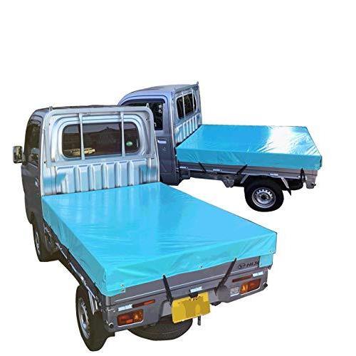 大流行中 軽トラック 荷台シート 軽トラカスタム 用 1 9m 2 1m ゴムバンド18mm幅12本紐ロープ長さ1m2本付 ターコイブルー 最適な材料 Www Metrorent Com Mx