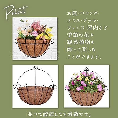 なないろ館 半円形 ハンギングバスケット 3個セット 寄せ植え プランター 壁掛け 屋外 フェンス 花 植物 ガーデニング 横幅25cm S 2612 Rlex Co 通販 Yahoo ショッピング
