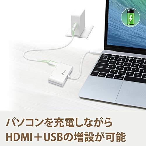j5create USB-C to 4K HDMI & USB3.0 & Power Delivery 60W 3in1 マルチ 変換アダプター バス｜pfgo｜03