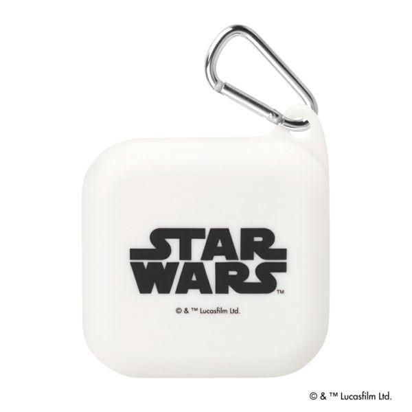 STAR WARS スター・ウォーズ ロゴ ポーチ ホワイト 白 カラビナ付き