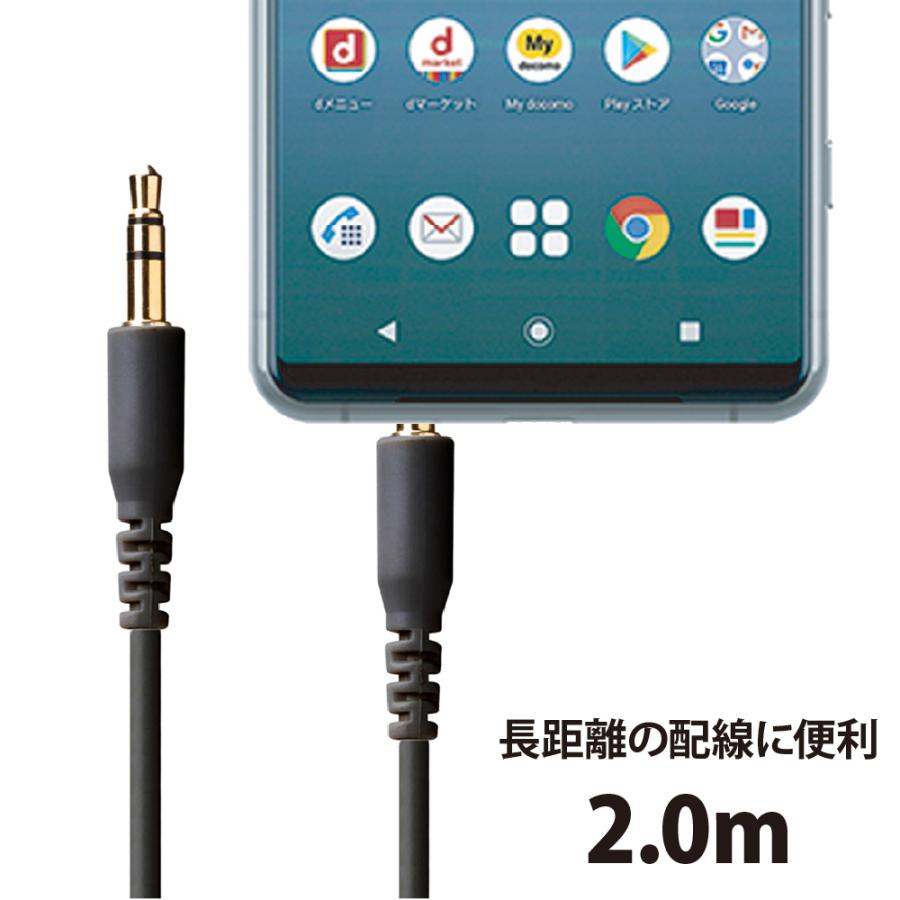 AUX オーディオケーブル ステレオケーブル 3.5mm ステレオミニプラグ
