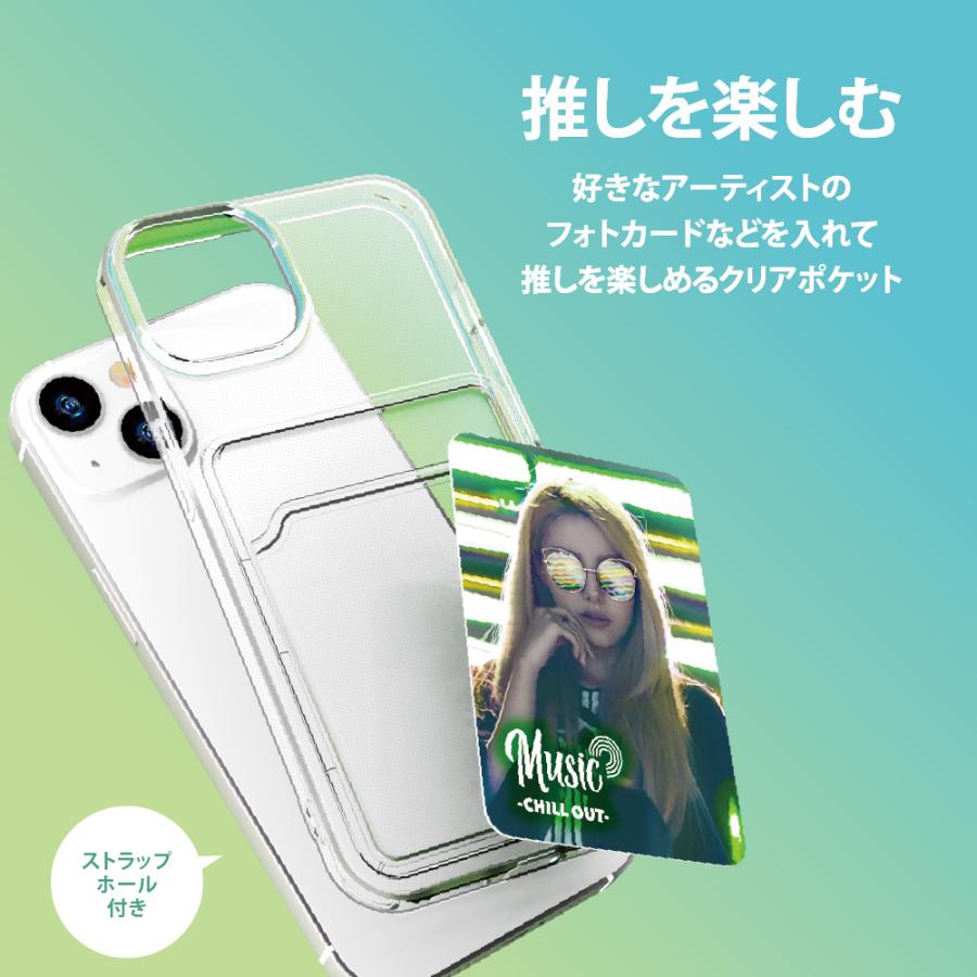 Premium Style iPhone15 ケース カバー 背面ポケット クリア Premium Style iPhone15 ケース カバー 背面ポケット クリア