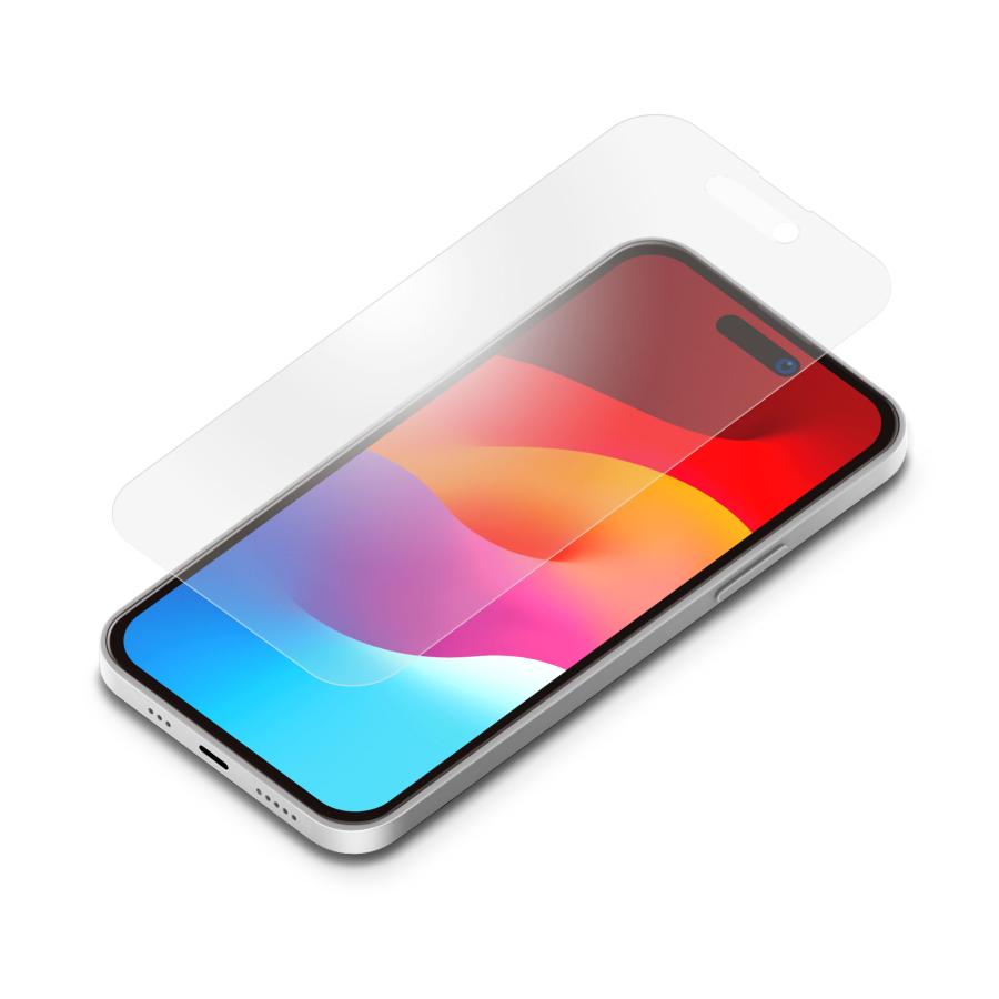 iPhone15 iPhone15Pro ブルーライトカット ブルーライト カット 低減 アンチグレア 反射防止 強化ガラス ガラスフィルム ガラス フィルム｜pg-a｜02