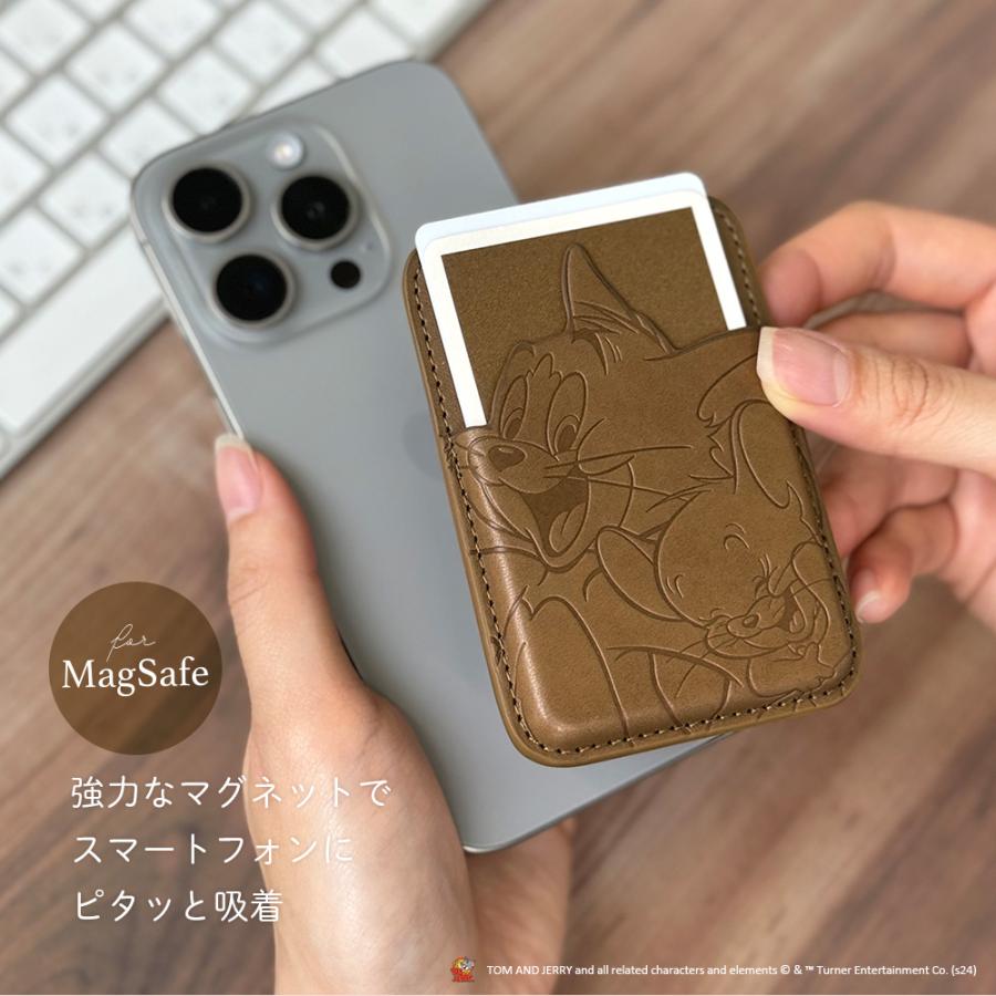 カードケース カードポケット MagSafe対応 トムとジェリー