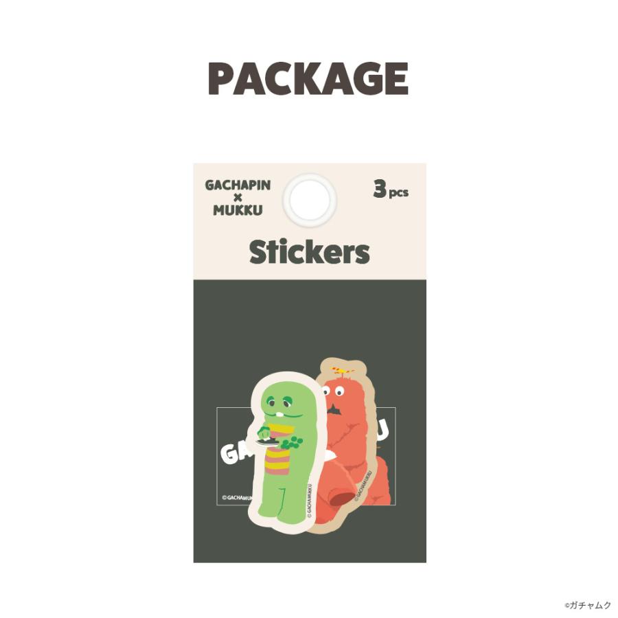 ステッカー 3枚セット ガチャピン×ムック PG-GXMSTK1GXM