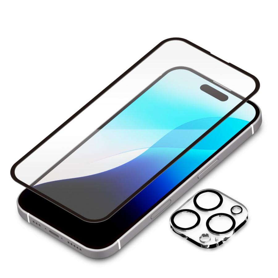 Premium Style iPhone16Pro 液晶保護ガラス カメラプロテクター セット
