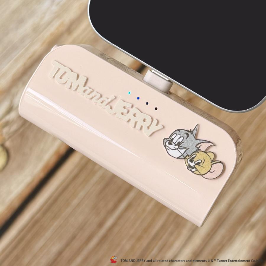 USB Type-C 直挿しモバイルバッテリー 5,000mAh/PD20W トムとジェリー
