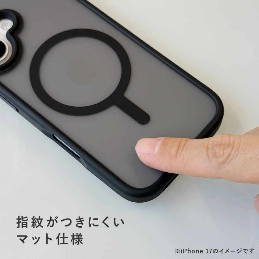 Premium Style iPhone17 用 MagSafe対応 ハイブリッドケース ブラック