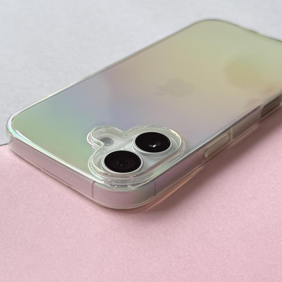 Premium Style iPhone17 用 クリアソフトケース オーロラ PG-25ATP02AR