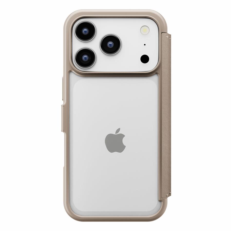 iPhone17 用 背面ガラス フリップカバー 手帳型 ケース カバー カード
