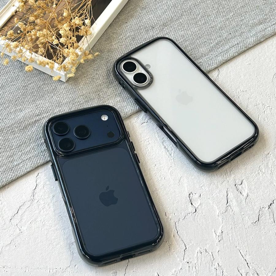 Premium Style iPhone17Pro 用 エアクッションケース グラファイト
