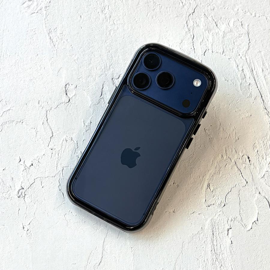 Premium Style iPhone17Pro 用 エアクッションケース グラファイト
