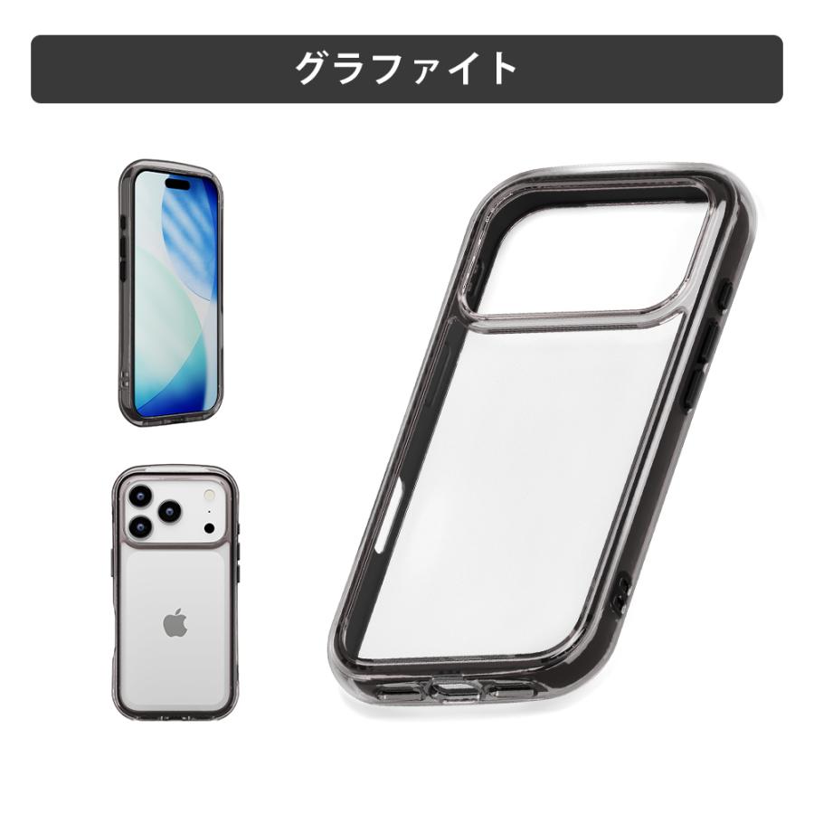 Premium Style iPhone17Pro 用 エアクッションケース グラファイト