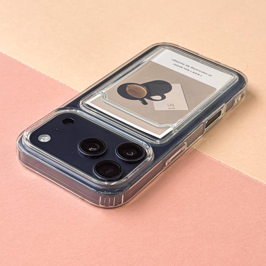 Premium Style iPhone17Pro 用 クリアポケットケース クリア PG