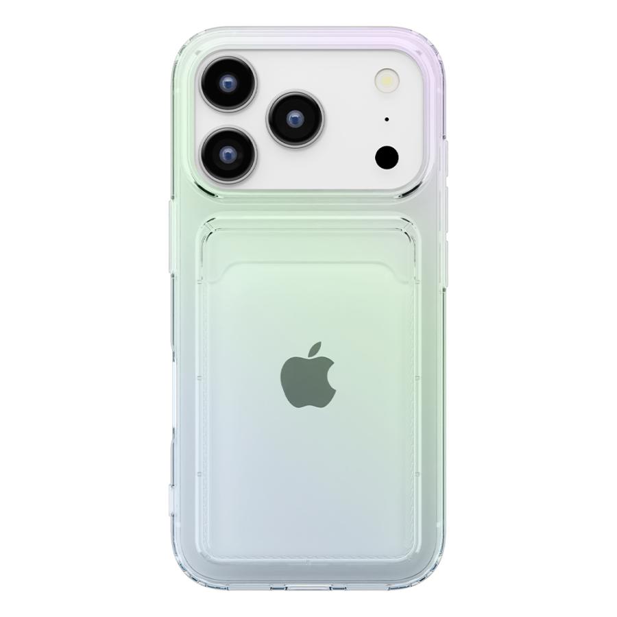 Premium Style iPhone17Pro 用 クリアポケットケース オーロラ PG