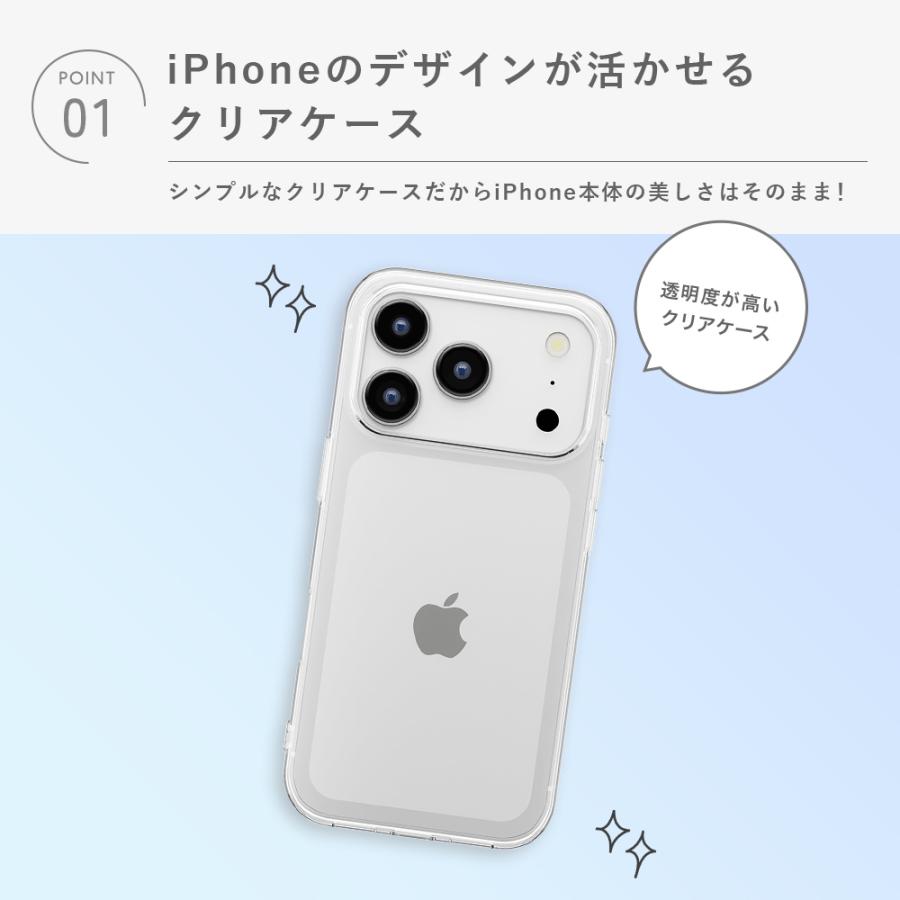 Premium Style iPhone17Pro 用 クリアソフトケース クリア PG