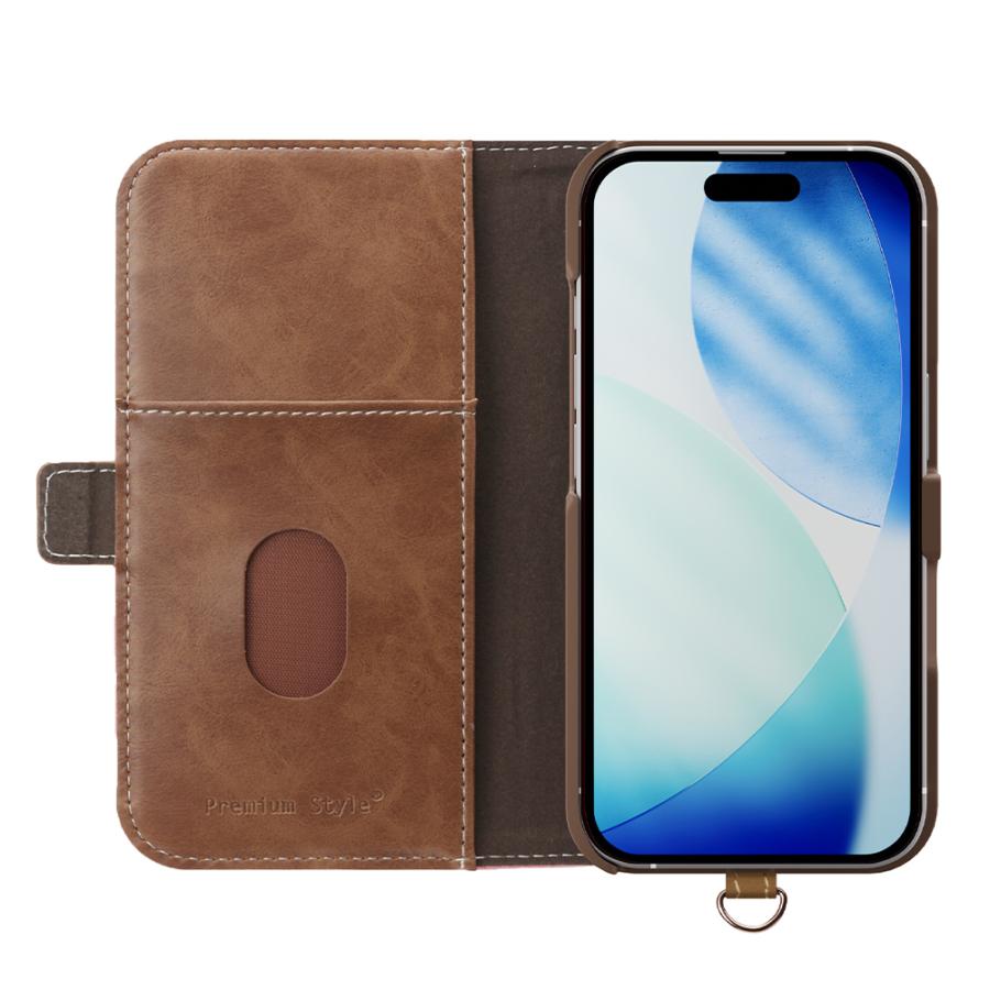 iPhone17ProMax 用 フリップカバー 手帳型 ケース カバー カード収納