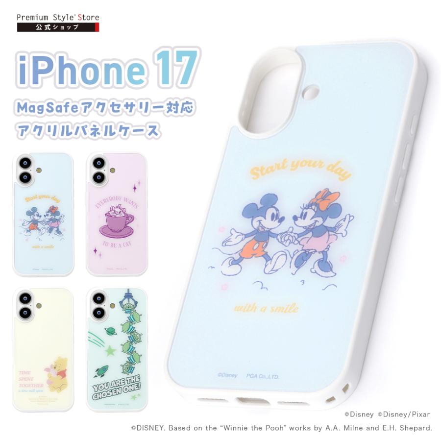ディズニー ミッキー＆ミニー iPhone スマホケース　MagSafe 対応 iPhone 17 ケース ディズニー MagSafe対応 クリア 耐衝撃 ミッキー