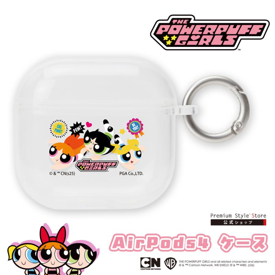 AirPods 4 ソフト ケース パワーパフガールズ TPU クリア 透明 エアー