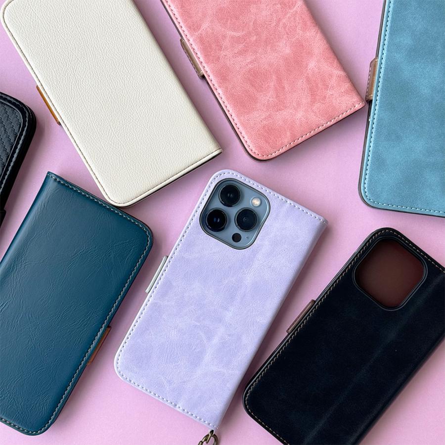 Premium Style アウトレット iPhone13 手帳型 ケース カバー ブルー