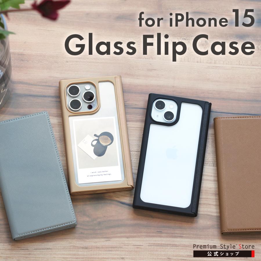Premium Style iPhone15 ケース 手帳型 カバー ブラック Premium Style iPhone15 ケース 手帳型 カバー ブラック