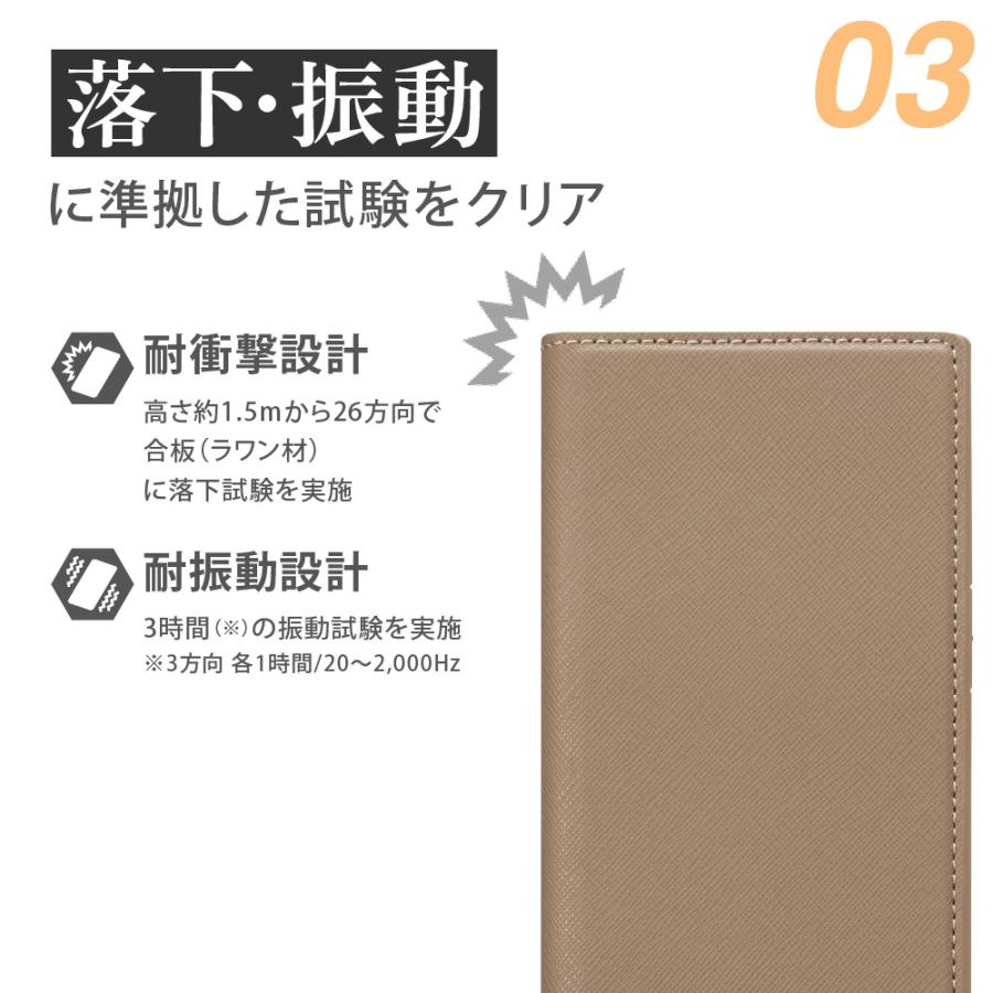 Premium Style iPhone15 ケース 手帳型 カバー ブラック ベージュ