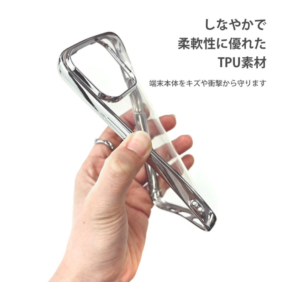 Premium Style iPhone15Pro ケース カバー シルバー ゴールド