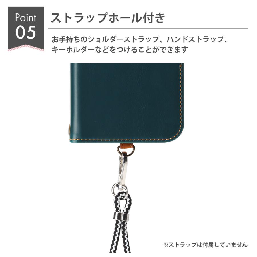 iPhone15ProMax ケース 手帳型 カバー ブルー ブラック ピンク 青 黒 シンプル 無地 iPhone 15 ProMax | Premium Style | 05