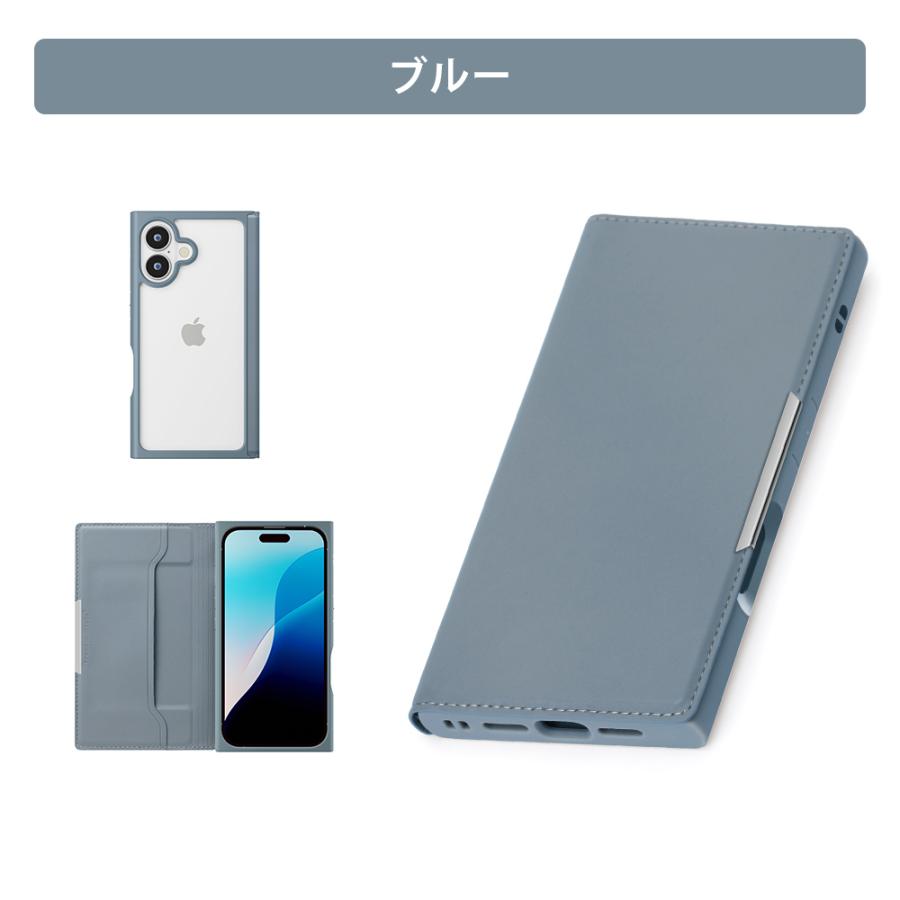 Premium Style iPhone16 ケース 手帳型 カバー ブラック ベージュ