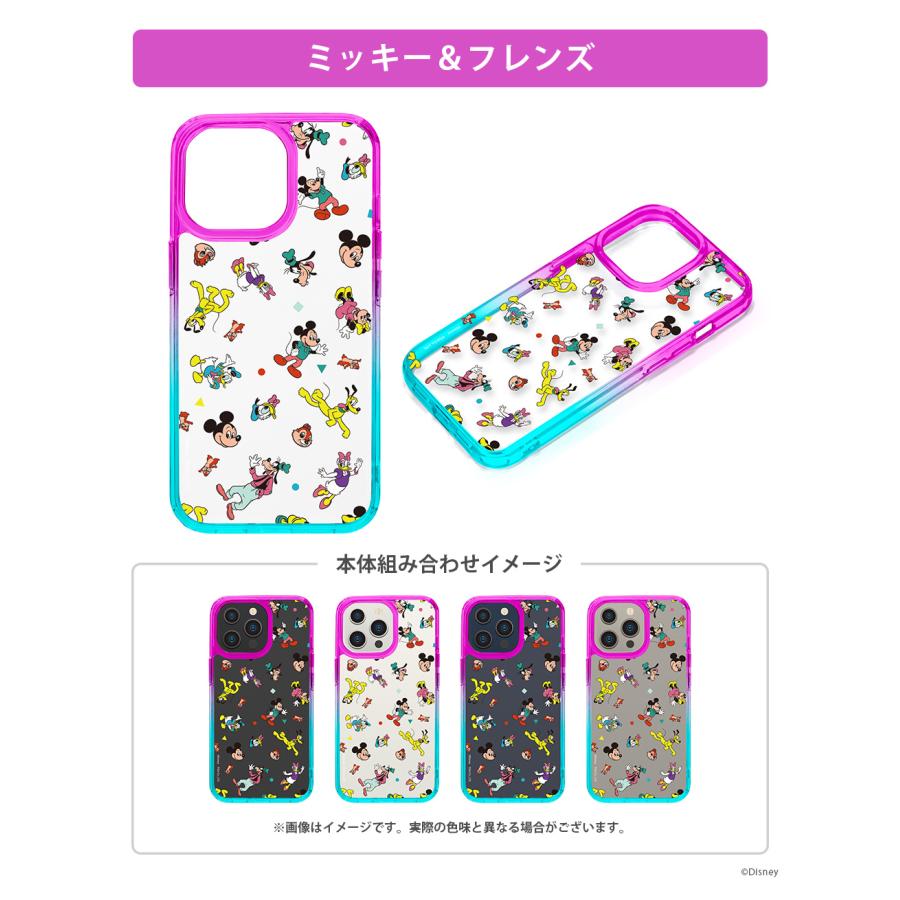Premium Style iPhone15Pro ケース カバー グラデーション ディズニー