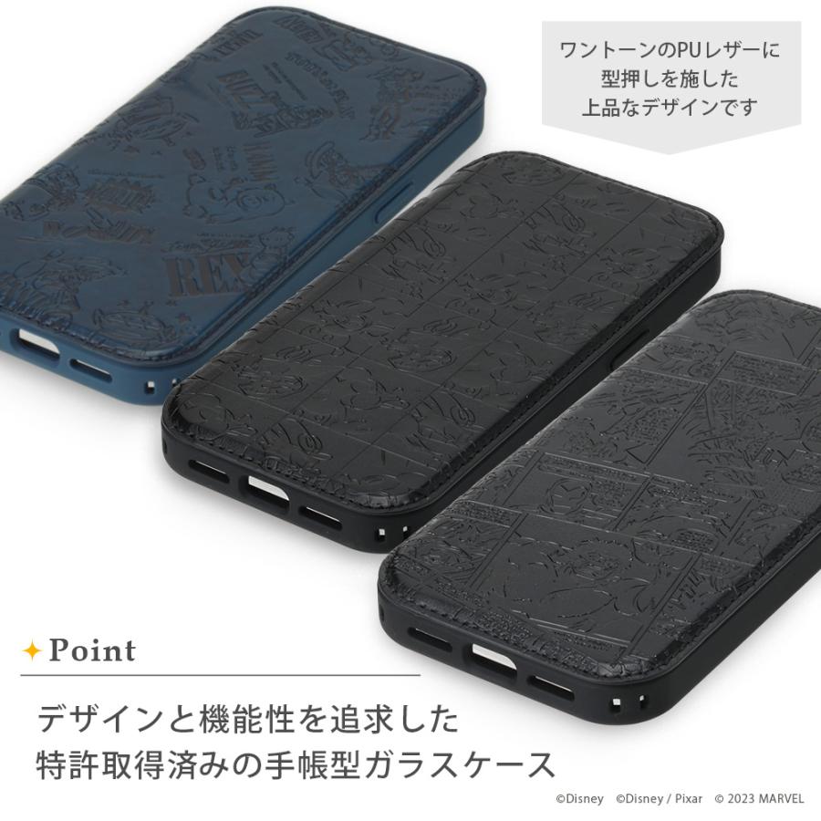 Premium Style iPhone15Plus ケース 手帳型 カバー ディズニー