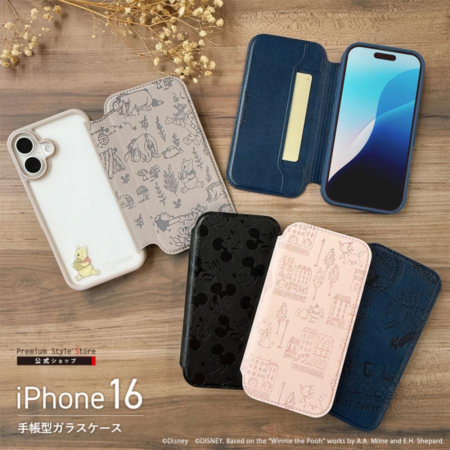 Premium Style iPhone16 ケース 手帳型 カバー ディズニー