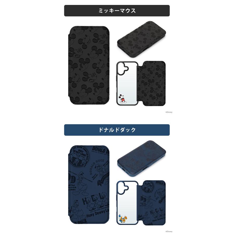 Premium Style iPhone16 ケース 手帳型 カバー ディズニー