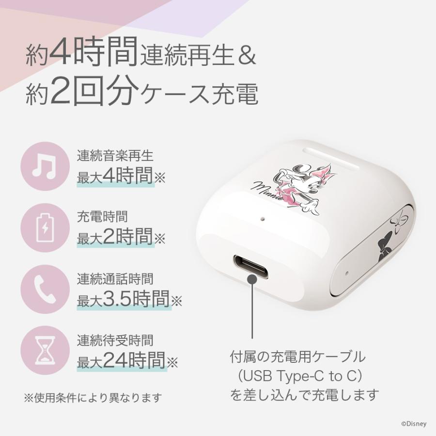 ワイヤレスイヤホン Bluetooth 5.3 完全ワイヤレス インナーイヤー型 ミニーマウス ミニー マリー アリエル ラプンツェル プー |  | 04