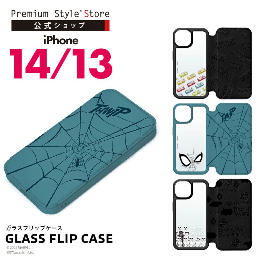 iPhone14/13 用 マーベル スター・ウォーズ ガラスフリップケース