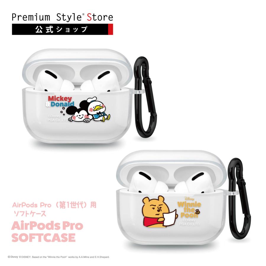 カナヘイ画 AirPods Pro 第1世代 カバー ケース クリア 透明