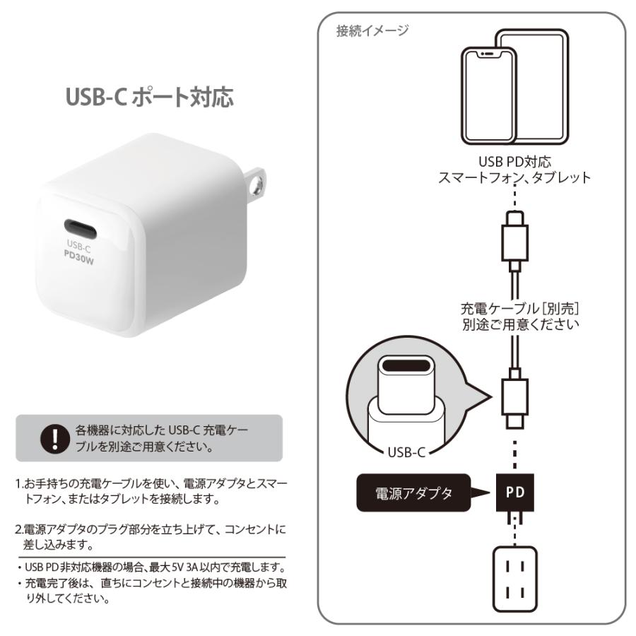USB-C 30W 電源 アダプタ 充電器 Type-C 4個セット Premium Style USB充電器 USB Type-C 30W 充電器 電源アダプタ